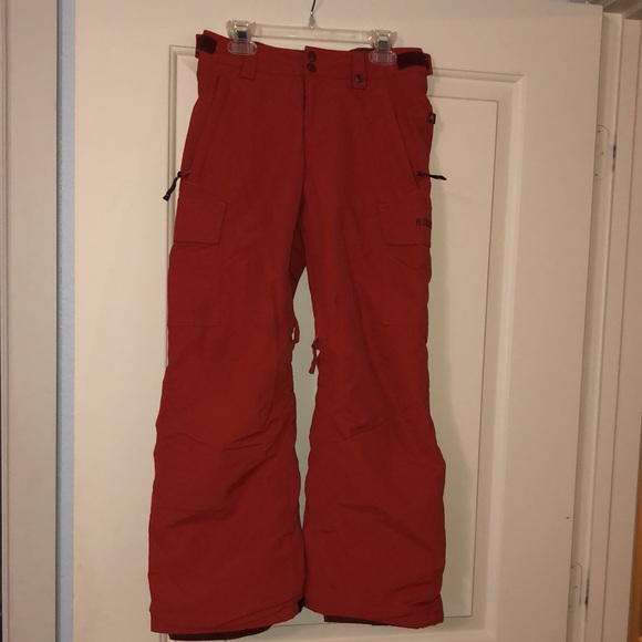 Burton ski snowboard pants brick red M 10 12 - Picture 6 of 12